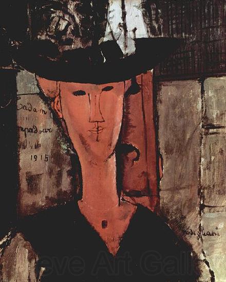 Amedeo Modigliani Dame mit Hut